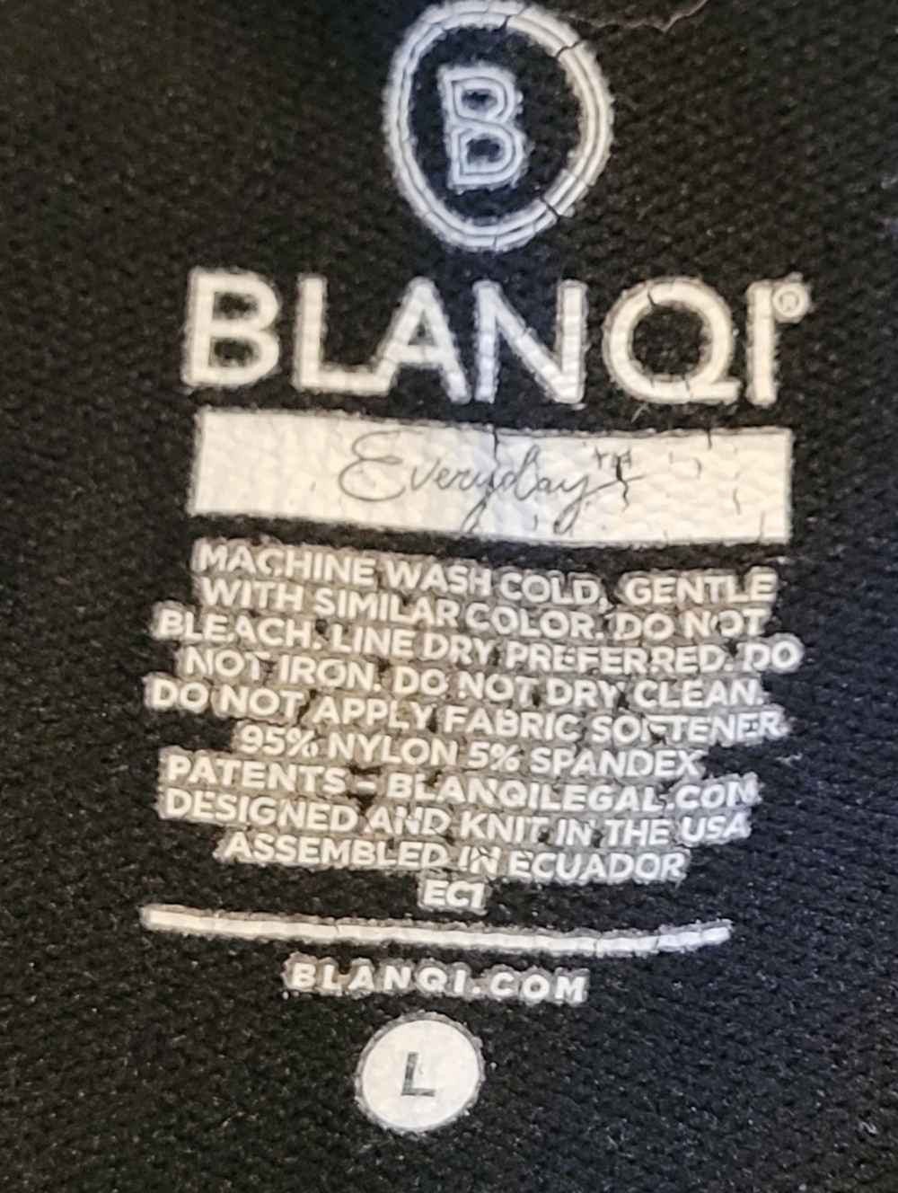 Blanqi black maternity leggings- L. A60 - Picture 6 of 6